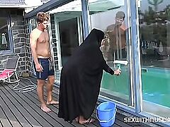 Shacking all over melted czech muslim trollop